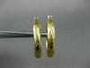 ESTATE 14KT YELLOW GOLD 3D CLASSIC MATTE & SHINY X LOVE HOOP EARRINGS #26314