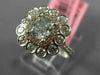 GIA 1.6CT WHITE PINK & LIGHT GREEN DIAMOND 18K WHITE & ROSE GOLD ENGAGEMENT RING