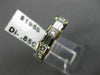 ESTATE WIDE .85CT DIAMOND 14KT TWO TONE GOLD WEDDING ANNIVERSARY LOVE RING #7007
