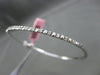 ESTATE .55CT DIAMOND 18KT WHITE GOLD 3D ETOILE CLASSIC 2mm BANGLE BRACELET