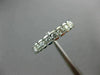 ESTATE .50CT DIAMOND 14KT WHITE GOLD 9 STONE SEMI BEZEL ETOILE ANNIVERSARY RING