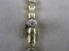 ESTATE .85CTW DIAMOND 14K WHITE YELLOW GOLD BAMBOO LINK BRACELET 4MM WIDE #10186