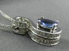 ESTATE 1.13CTW TANZANITE & DIAMOND 18KT WHITE GOLD 3D INFINITY PENDANT #15099