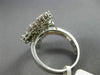 ESTATE LARGE 2.13CT DIAMOND 18KT WHITE GOLD 3D MULTI CLUSTER FLEXIBLE FUN RING
