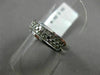 ESTATE WIDE .52CT DIAMOND 14KT WHITE GOLD 2 ROW CLASSIC WEDDING ANNIVERSARY RING