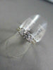 ESTATE 1.0CT 14KT WHITE & YELLOW GOLD PAST PRESENT FUTURE MILGRAIN DIAMOND RING
