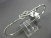 ESTATE LARGE .76CT ROUND DIAMOND 14KT WHITE GOLD 3D LOVE KNOT 3 FINGER FULL RING