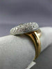 ESTATE EXTRA LARGE 2.07CT DIAMOND 14K WHITE & ROSE GOLD MULTI ROW LOVE KNOT RING