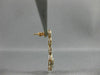 ESTATE 1.26CT DIAMOND 14KT WHITE & ROSE GOLD 3D CLUSTER TEAR DROP HALO EARRINGS