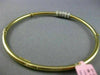ESTATE .70CT DIAMOND 14KT WHITE & YELLOW GOLD 3D CIRCLE OF LIFE BANGLE BRACELET