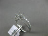 ESTATE .41CT DIAMOND 18KT WHITE GOLD 3D SEMI ETERNITY SEMI MOUNT ENGAGEMENT RING