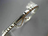 ESTATE WIDE .86CT DIAMOND 14KT WHITE GOLD 3D CLUSTER PEAR SHAPE BEADED BANGLE