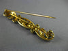 ANTIQUE 1.20CT ROSE CUT DIAMOND 14K WHITE GOLD FLOWER FILIGREE PIN BROOCH #19163