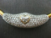ESTATE LARGE 6.26CT WHITE & FANCY YELLOW DIAMOND 14K 2 TONE GOLD CHOKER NECKLACE