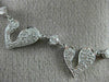 ESTATE 1.97CT DIAMOND 18KT WHITE GOLD 3D MULTI HEART BY THE YARD LOVE NECKLACE
