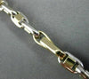 ESTATE WIDE 14K WHITE & YELLOW GOLD 3D SOLID HANDCRAFTED ITALIAN BRACELET #22788