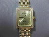 ESTATE 14KT YELLOW GOLD SIMPLE SQUARE QUARTZ SWISS MOVEMENT VICENCE WATCH #15530