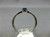 .45CT DIAMOND & AAA OVAL SAPPHIRE 14K WHITE GOLD CLASSIC FRIENDSHIP PROMISE RING
