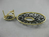 ESTATE EXTRA LARGE 1.20CT DIAMOND 14KT TWO TONE GOLD FILIGREE HANGING EARRINGS