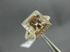LARGE 1.60CT DIAMOND & AAA MORGANITE 14KT ROSE GOLD CUSHION CUT ENGAGEMENT RING