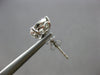 EXTRA LARGE 1.27CT DIAMOND 18KT WHITE GOLD 3D ROUND SOLITAIRE HALO STUD EARRINGS