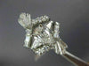 ANTIQUE LARGE 3.34CT DIAMOND PLATINUM INSERT WEDDING ENGAGEMENT RING SET #847