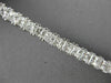 ESTATE WIDE 8.37CT DIAMOND 14KT WHITE GOLD CLASSIC PRINCESS CUT TENNIS BRACELET