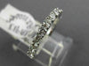 ESTATE .85CT DIAMOND 18K WHITE GOLD SEMI ETERNITY ROUND WEDDING ANNIVERSARY RING