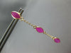 4.60CT AAA RUBY 14KT YELLOW GOLD 3D MARQUISE SHAPE BY THE YARD HANGING EARRINGS