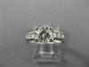 ESTATE 1.04CT DIAMOND 14KT WHITE GOLD CLASSIC FOUR PRONG ENGAGEMENT RING #25942