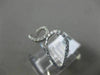 ESTATE WIDE .23CT DIAMOND 18KT WHITE GOLD DOUBLE TEAR DROP CRISS CROSS FUN RING