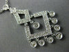 ESTATE .51CT DIAMOND 14KT WHITE GOLD PAVE FILIGREE MILGRAIN CHANDELIER NECKLACE