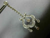 ANTIQUE 1.96CT DIAMOND 14K WHITE GOLD FILIGREE CHANDELIER HANGING EARRINGS #1680