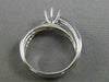 ESTATE .50CT DIAMOND 14K GOLD 3D INFINITY CRISS CROSS SEMI MOUNT ENGAGEMENT RING