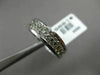 ESTATE WIDE .52CT DIAMOND 14KT WHITE GOLD 2 ROW CLASSIC WEDDING ANNIVERSARY RING