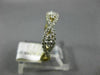 ESTATE .33CT DIAMOND 14KT YELLOW GOLD 3D INFINITY SEMI ETERNITY ANNIVERSARY RING