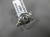 ANTIQUE .40CT OLD MINE DIAMOND 18KT WHITE GOLD 3D FILIGREE ENGAGEMENT RING 20335