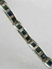 ESTATE 4.45CT DIAMOND & SAPPHIRE 14KT WHITE GOLD 3 DIMENSIONAL TENNIS BRACELET