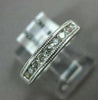 ESTATE .25CT DIAMOND 14K WHITE GOLD 3D CLASSIC 9 STONE MILGRAIN ANNIVERSARY RING