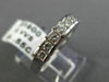 ESTATE .55CT DIAMOND 14KT WHITE GOLD 3D ROUND PYRAMID ANNIVERSARY RING #16535