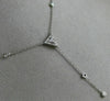 .25CT DIAMOND 18KT WHITE GOLD ROUND & TRILLION LARIAT BY THE YARD LOVE NECKLACE