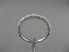 ESTATE 1.25CT DIAMOND 18KT WHITE GOLD 3 ROW PAVE WEDDING ANNIVERSARY RING #23366