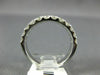 ESTATE 1.50CT DIAMOND 14K WHITE GOLD 3D 5mm ROUND 2 ROW WEDDING ANNIVERSARY RING