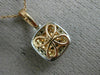 ESTATE .76CT WHITE & FANCY YELLOW DIAMOND 18KT WHITE & ROSE GOLD 3D HALO PENDANT