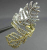ESTATE MASSIVE 2.14CT DIAMOND 18K WHITE & YELLOW GOLD MULTI DOUBLE LEAF FUN RING