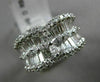 ESTATE 2.06CT DIAMOND 18KT WHITE GOLD BUTTERFLY FLOWER WEDDING ANNIVERSARY RING