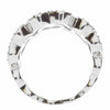 EXTRA LARGE 2.87CT DIAMOND 18KT WHITE GOLD ROUND & BAGUETTE 3D MULTI HEART RING