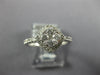 ESTATE .60CT DIAMOND 18KT WHITE GOLD CLUSTER SQUARE GEOMETRICAL FRIENDSHIP RING