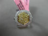 ESTATE WIDE .86CT DIAMOND 18KT WHITE & YELLOW GOLD HEXAGON CLUSTER CLASSIC RING