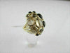 ESTATE LARGE 16.0CT ROUND DIAMOND & AAA SMOKEY TOPAZ 14KT YELLOW GOLD FUN RING